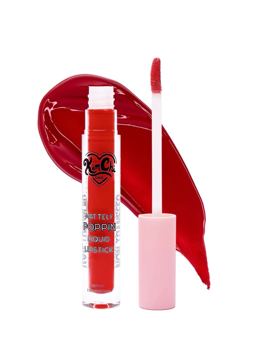 Kim Chi Mattely Poppin Liquid Lipstick In Woww!